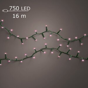 LED compact twinkel lights 750 roze - afbeelding 1