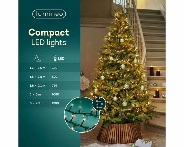 LED compact twinkel lights 750 roze - afbeelding 3