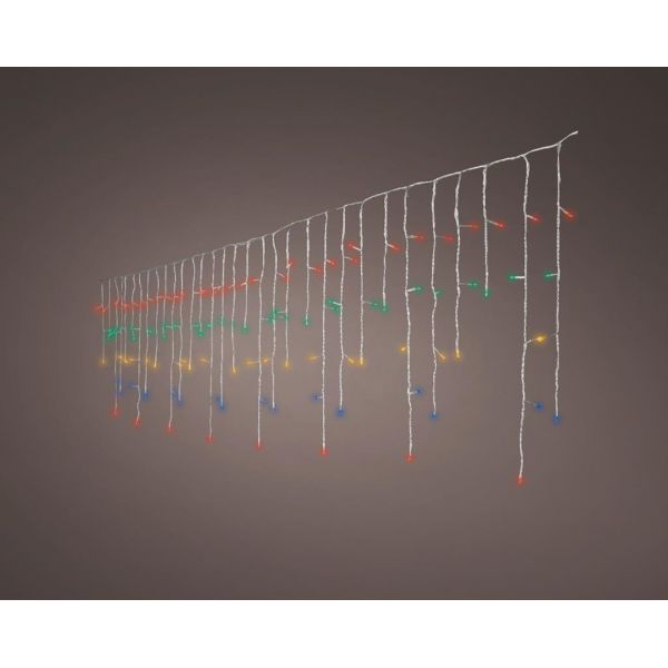Led fonkel icicleverlichting 175 lampjes multicolour - afbeelding 1