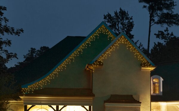 Led fonkel icicleverlichting 490 lampjes zwart - afbeelding 3
