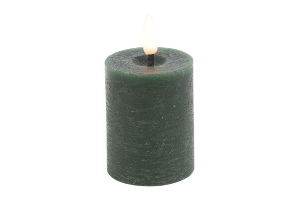 Led kaars Lyon D 5 H 9 cm dennen groen