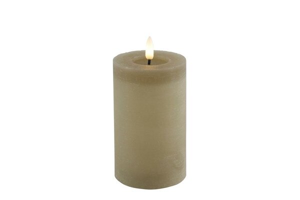 Led kaars Lyon D7,5 H 12,5 cm beige