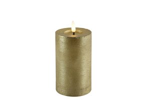 Led kaars Lyon D7,5 H 12.5 cm Goud