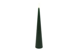 Led kaars Lyon kegel D 5 H 29 cm dennen groen