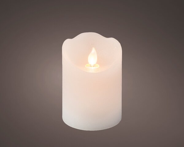 Led kaars wax vlam verlichting 10 cm wit - afbeelding 1