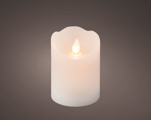 Led kaars wax vlam verlichting 10 cm wit - afbeelding 2