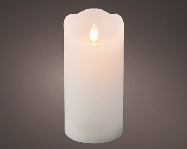 Led kaars wax vlam verlichting 15 cm wit - afbeelding 1