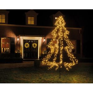Led kerstboom 300 cm 1800 lamps warm-wit cluster - afbeelding 2