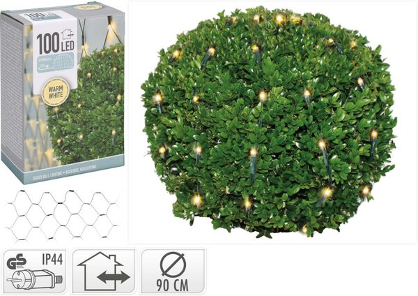 Led net buxus verlichting D90cm 100 lampjes