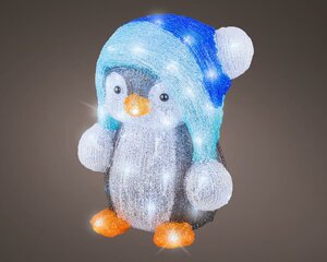 Led pinguïn 33 cm cool white - afbeelding 2