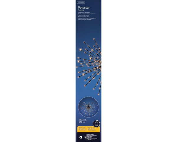 Led poolster met 160 lampjes twinkel effect - afbeelding 2