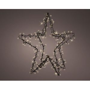 Led ster 3D 98 cm 400 lamps warm wit - afbeelding 1