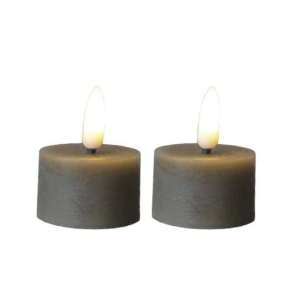Led theelicht Lyon grijs