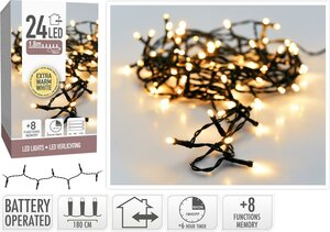 Led verlichting 24 lamps warm wit