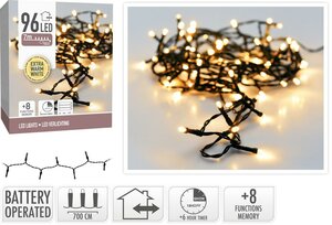 Led verlichting 96 lamps warm wit