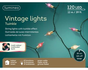 Led vintage lights peer 120 lamps multi colour - afbeelding 3