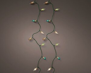 Led vintage lights peer 120 lamps multi colour twinkel - afbeelding 1