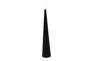 Ledkaars kegel Lyon D 5 cm H 29,5 cm zwart