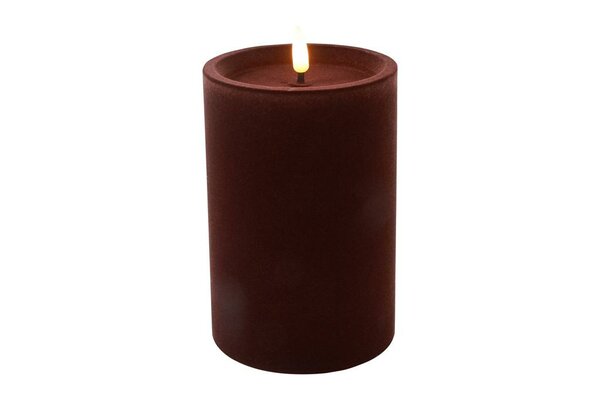 Ledkaars lyon D10H15 cm diep paars velvet