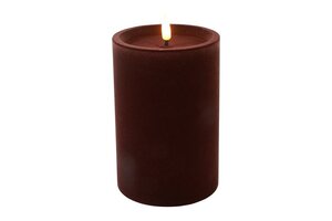 Ledkaars lyon D10H15 cm diep paars velvet