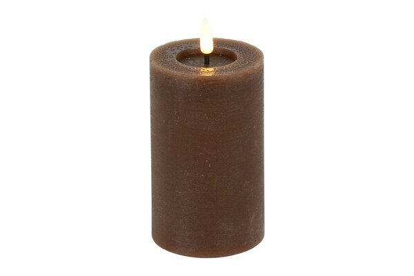Ledkaars lyon D7,5H12,5 cm bruin