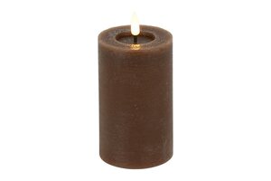 Ledkaars lyon D7,5H12,5 cm bruin