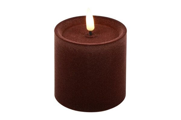 Ledkaars lyon D7,5H7,5 cm diep paars velvet