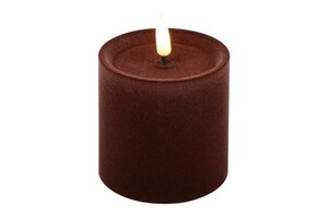 Ledkaars lyon D7,5H7,5 cm diep paars velvet