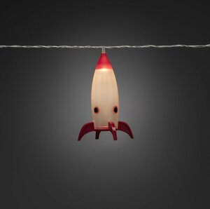 Lichtsnoer met 8 raketten warm wit - afbeelding 2