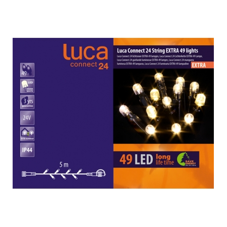 Luca connect 24 led 49 lampjes start incl adapter - afbeelding 2