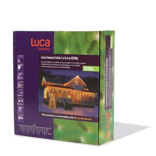 Luca Connect XP Icicle l300 h40 clear 50 led lampjes - afbeelding 2