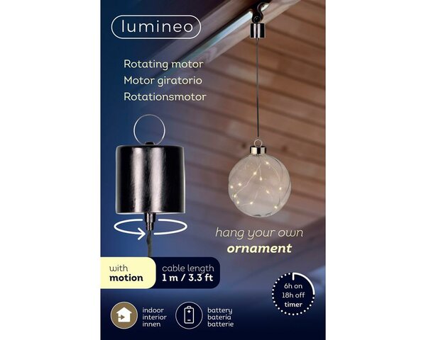 Lumineo draaimotor voor ornamenten binnen - afbeelding 2