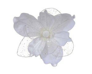 Magnolia op clip 26 cm wit