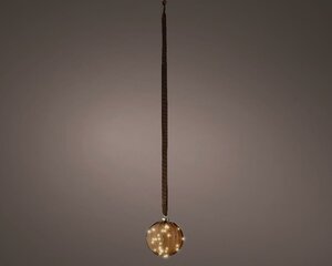 Micro led bal 14cm bruin warm wit - afbeelding 2