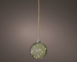 Micro led bal 14cm groen warm wit - afbeelding 2