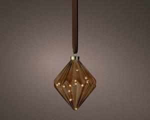 Micro led diamant 16 cm bruin warm wit - afbeelding 2
