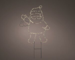 Micro led kerstman 77 cm warm wit - afbeelding 2