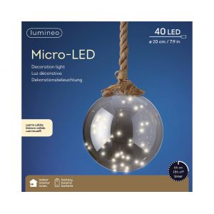 Microled bal 40 lamps warm wit - afbeelding 2