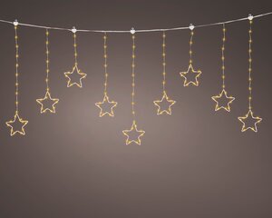 Microled gordijn met sterren 120 cm klassiek warm - afbeelding 1