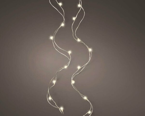 Microled kerstverlichting warm wit 100 lamps - afbeelding 1