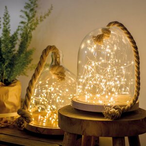 Microled kerstverlichting warm wit 40 lamps - afbeelding 2