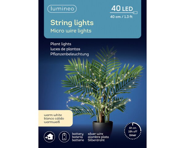 Microled plant verlichting 40 lamps warm wit - afbeelding 2