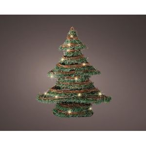 Microled rotan kerstboom 60 cm 50 lamps