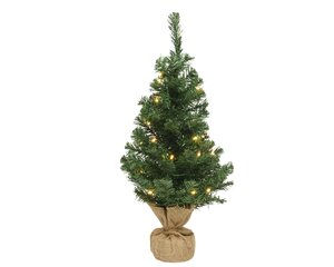Mini kerstboom Imperial 60 cm met 20 lampjes
