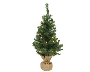 Mini kerstboom Imperial 75 cm met 35 lampjes