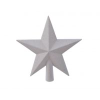 Onbreekbare piekster met glitter winter wit
