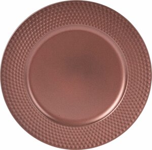 Onderbord mat roze 33 cm dots