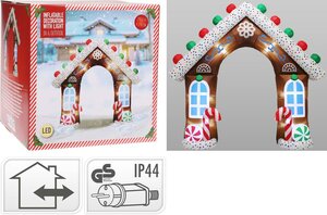 Opblaasbare peperkoek huis 29 x 0,7 x 27 meter - afbeelding 2
