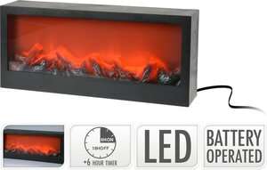 Openhaard led 45 x 20 cm