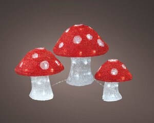 Paddenstoelen koel wit 3 stuks